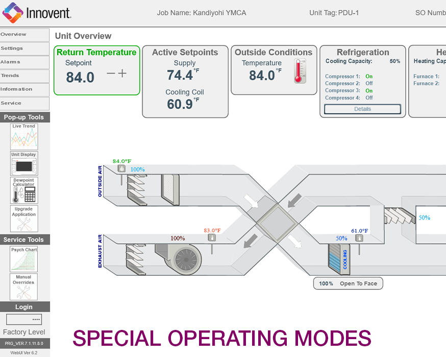 Product Child Sliders Pools Special Operating Modes